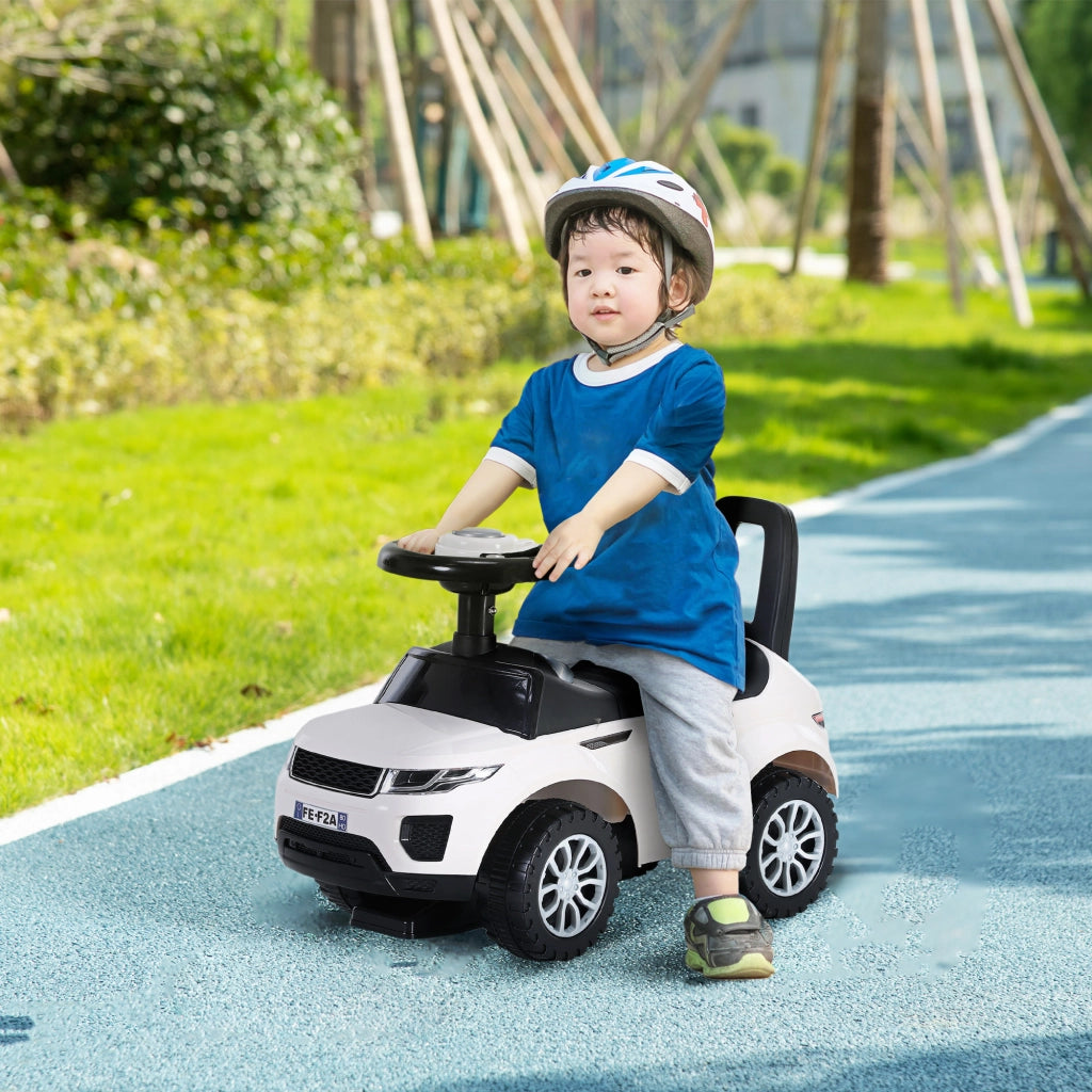 Macchina Cavalcabile per Bambini ¨C zephmum ¨C Bianco, con Contenitore