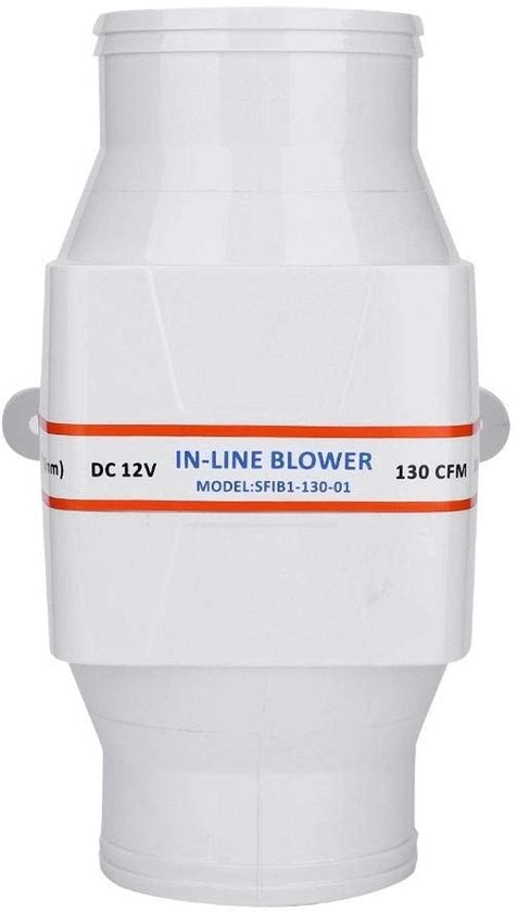 Aspiratore di sottosterzo marino da installazione a bordo - 75mm ventilatore d'aria - Economia di energia - 12V - Aspiratore di sottosterzo silenzioso - Adatto per yacht e caravan - Bianco