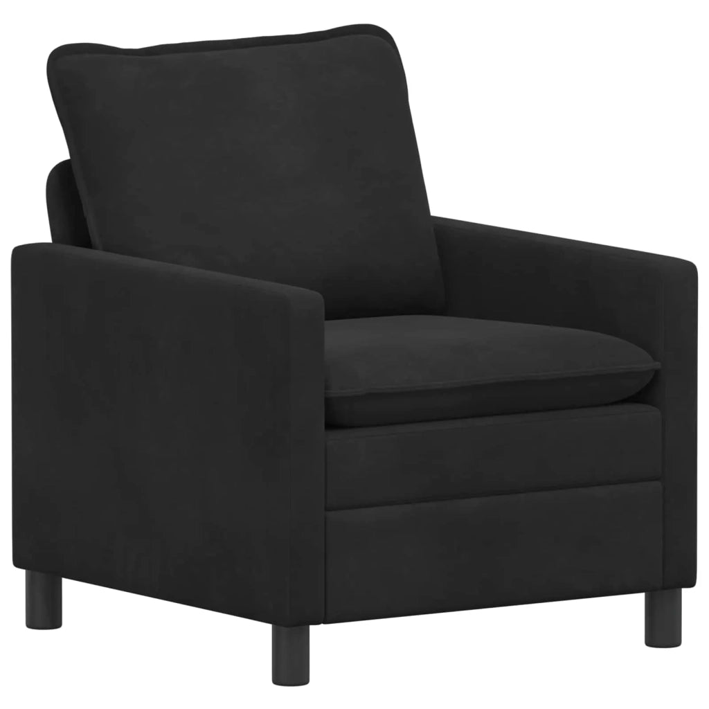 Set di divani 2 pcs Nero Velluto 3417114