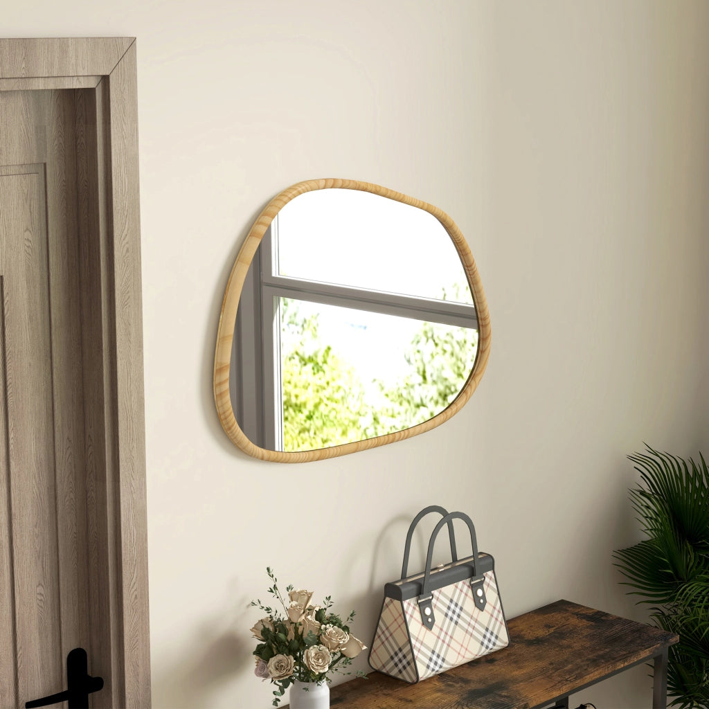 Specchio da parete in legno massello vintage ¨C Minimal ¨C 80x60 cm
