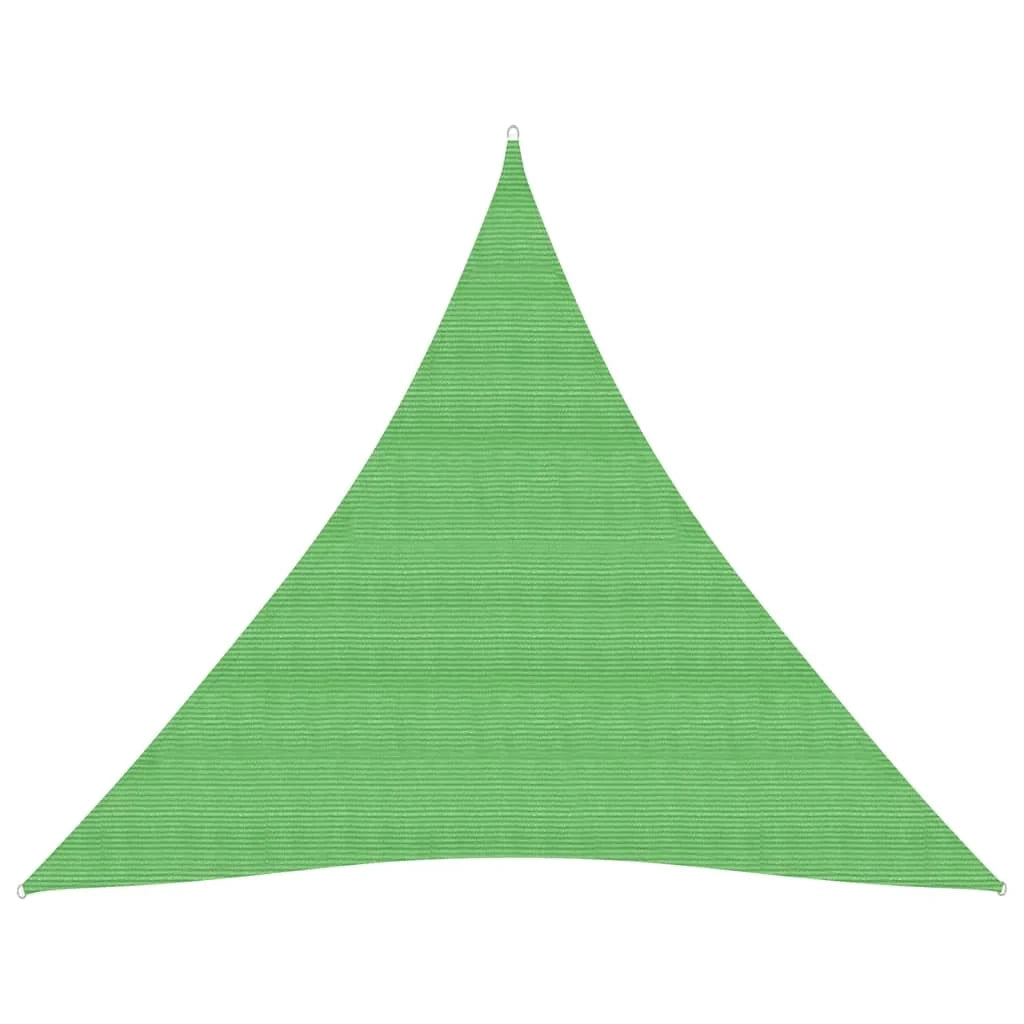 Tenda a vela parasole 160 g/m² HDPE 3,6 x 3,6 x 3,6 m verde chiaro 02_0009375