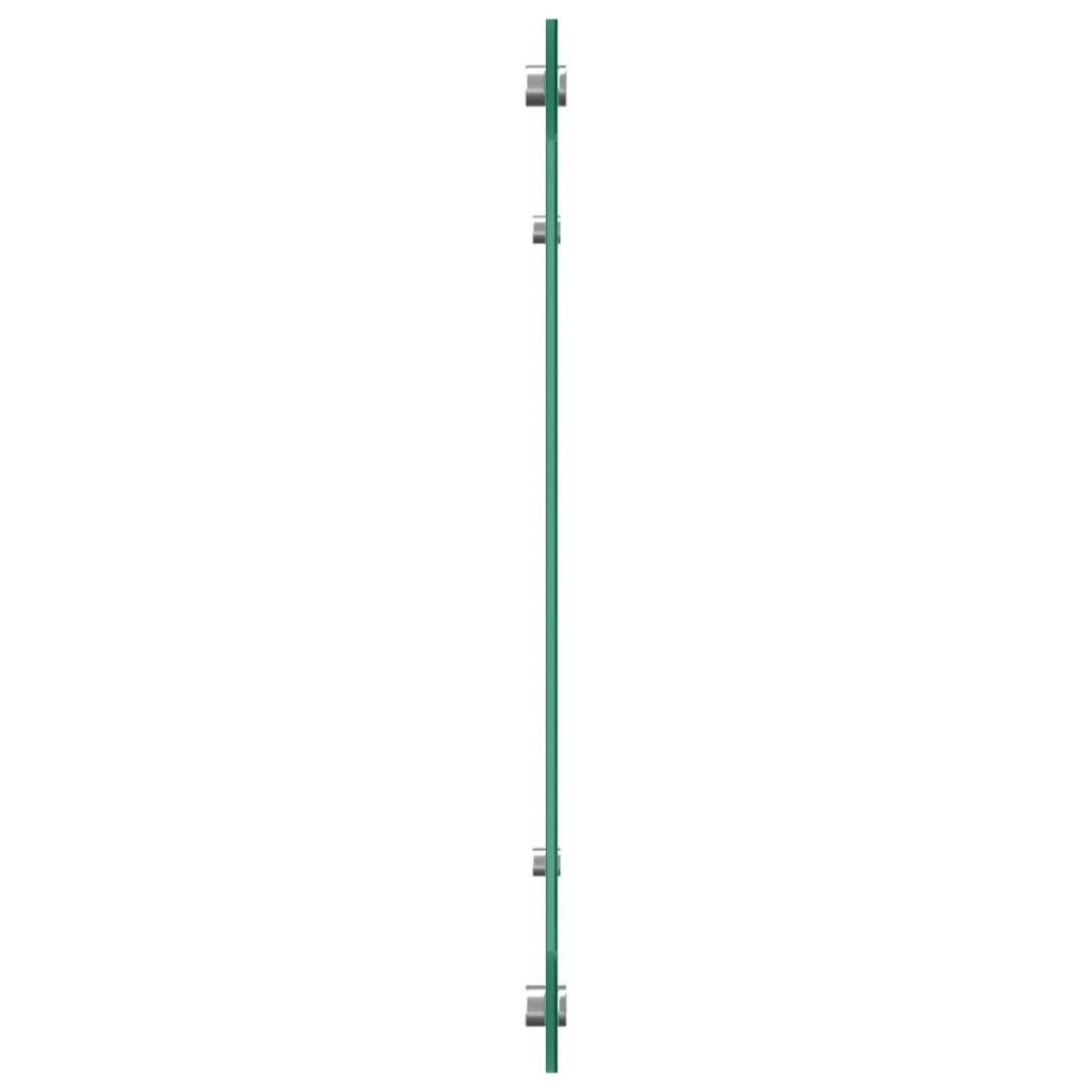Paraschizzi moderno per cucina 110 x 40 cm resistente al calore efficiente finitura elegante in vetro temperato trasparente 02_0058472