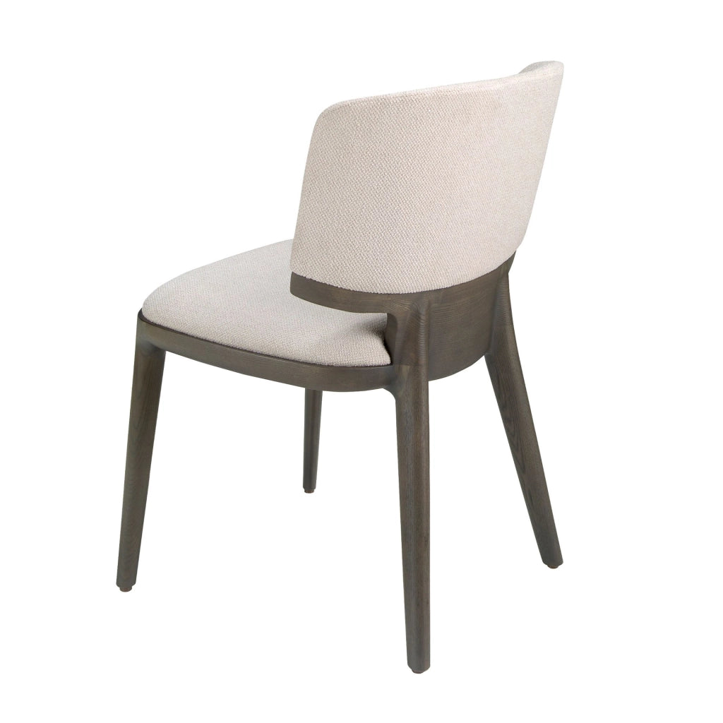 Sedia in tessuto grigio chiaro