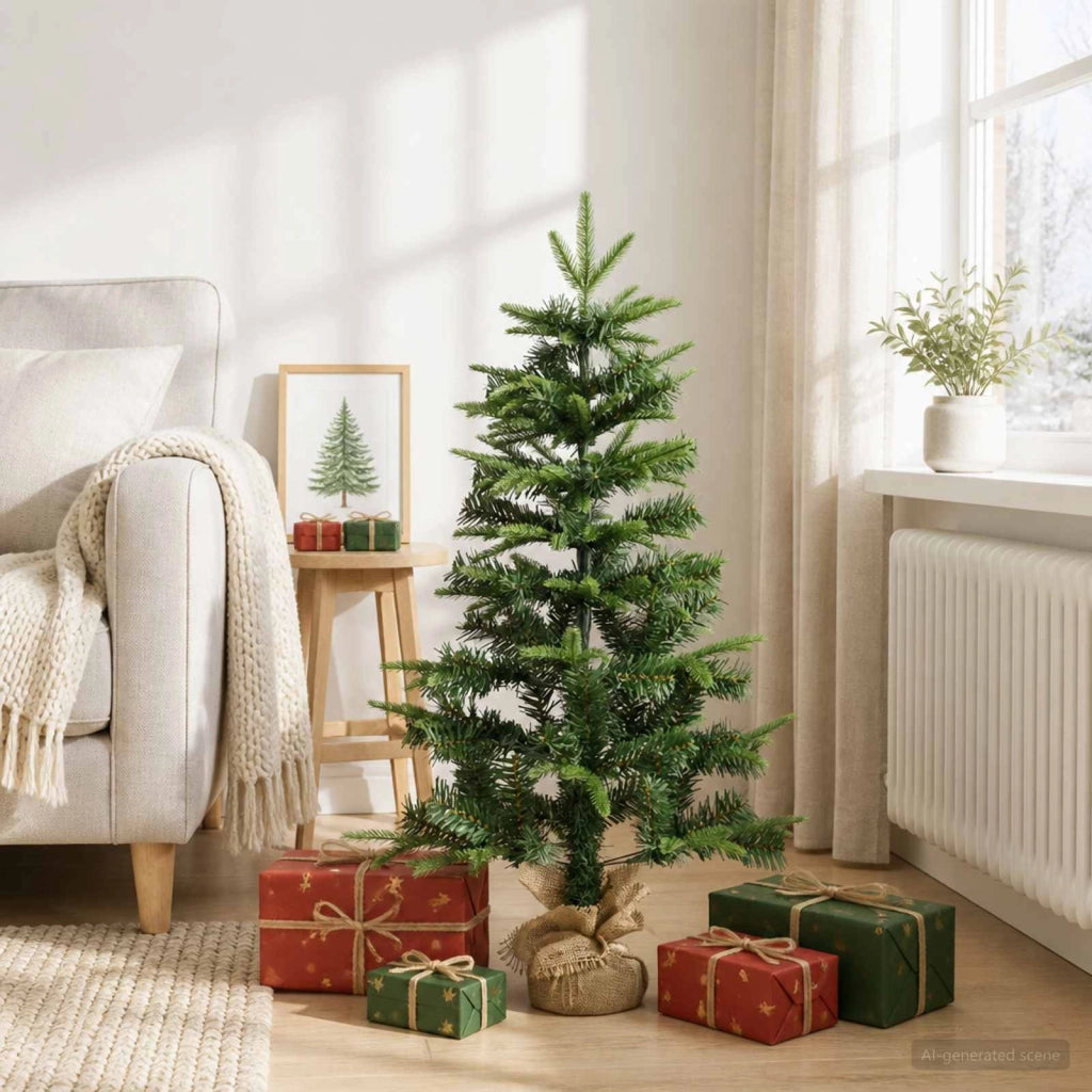Albero di Natale Mini 90 cm PVC e PE Verde 42056944