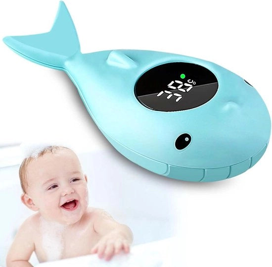 Termometro acqueo digitale per bambini - Modello Walvis - Schermo touchscreen LED - Sicuro per bambini - Per vasche da bagno .
