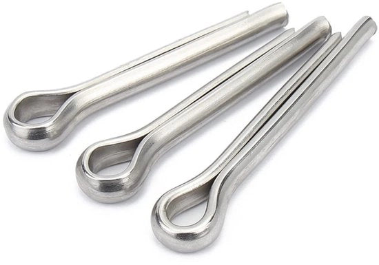 Schiacciapensieri in Acciaio Inossidabile - Veerschiacciapensieri - M6 x 70 mm - 6 Pezzi - Resistente alla Sabotaggio - Elementi di Attacco - Schiacciapensieri Antisabotaggio