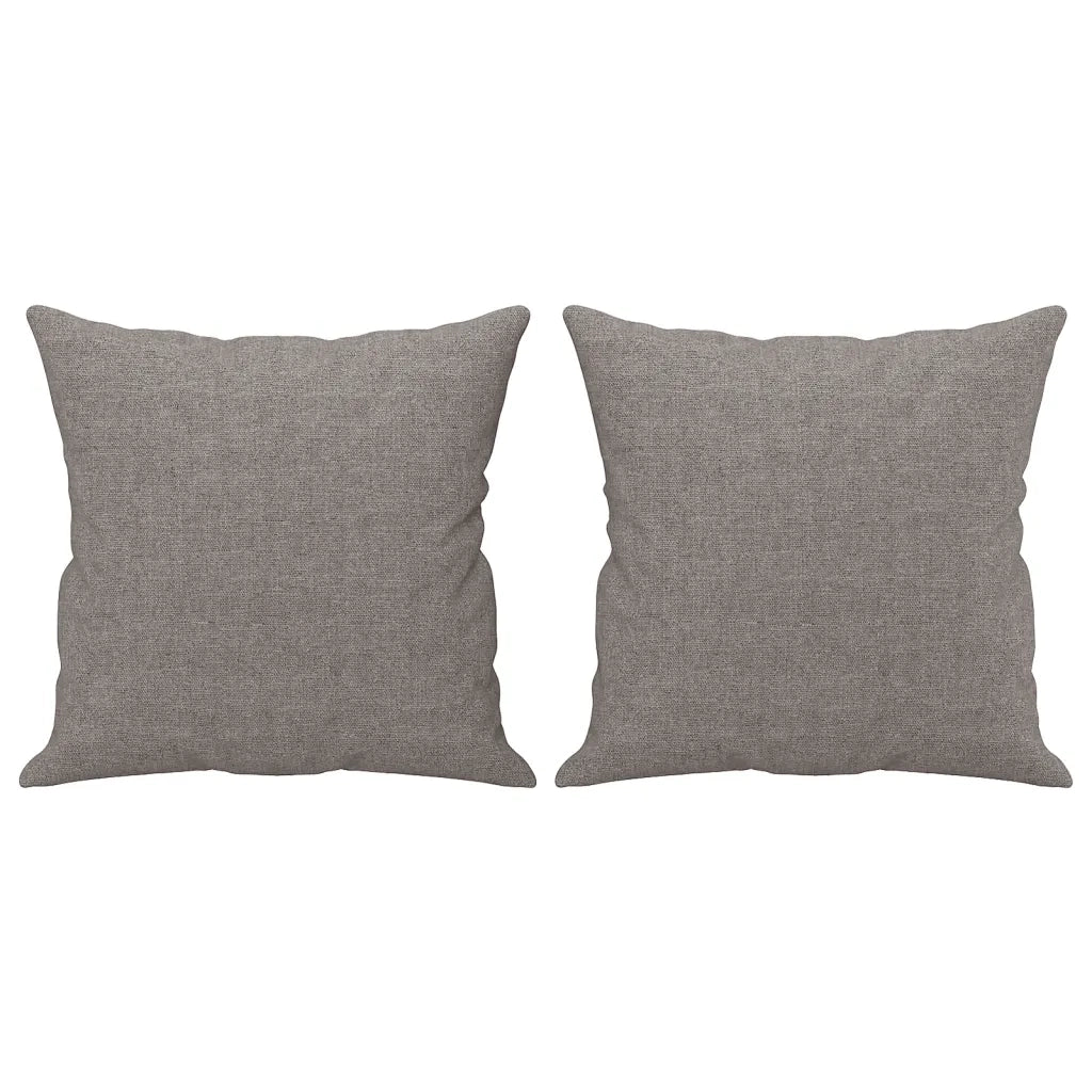 Set Divani 3 pz con Cuscini Tortora in Tessuto