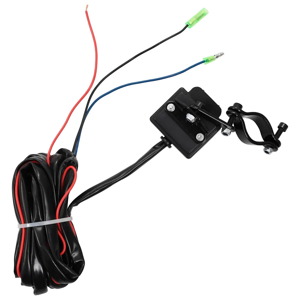Verricello Elettrico 12 V 1360 kg con Piastra e Rullo Passacavo CFW6584697