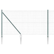 Recinzione da Giardino | Recinzione con Posto Verde 1,2 x 25 m Acciaio e PVC