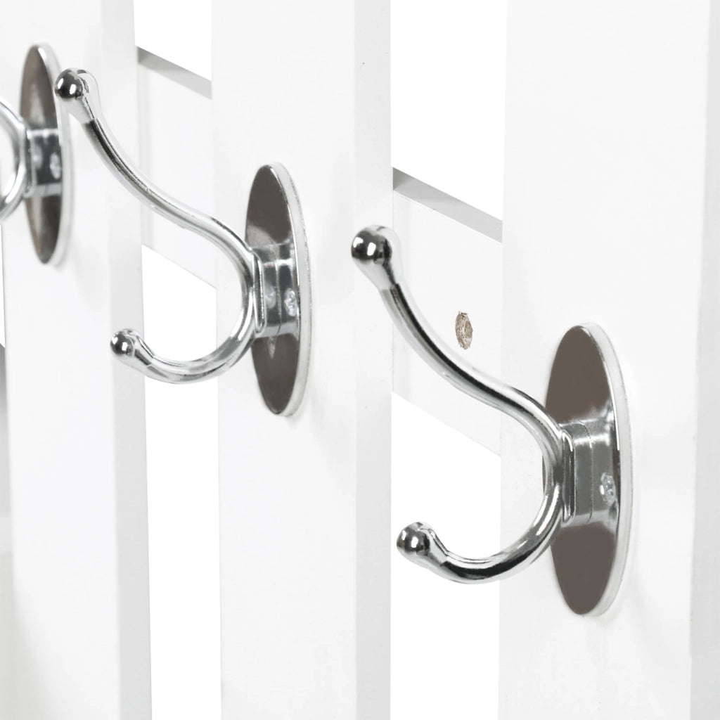 Mobile d'ingresso con appendiabiti, specchio e scarpiera ¨C Minimal ¨C bianco