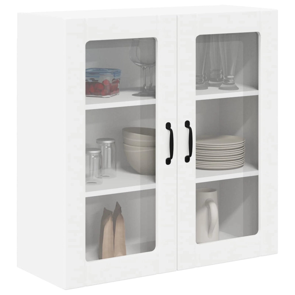 Mobile in vetro da parete LUCCA Bianco 80 x 31 x 80 cm 885065