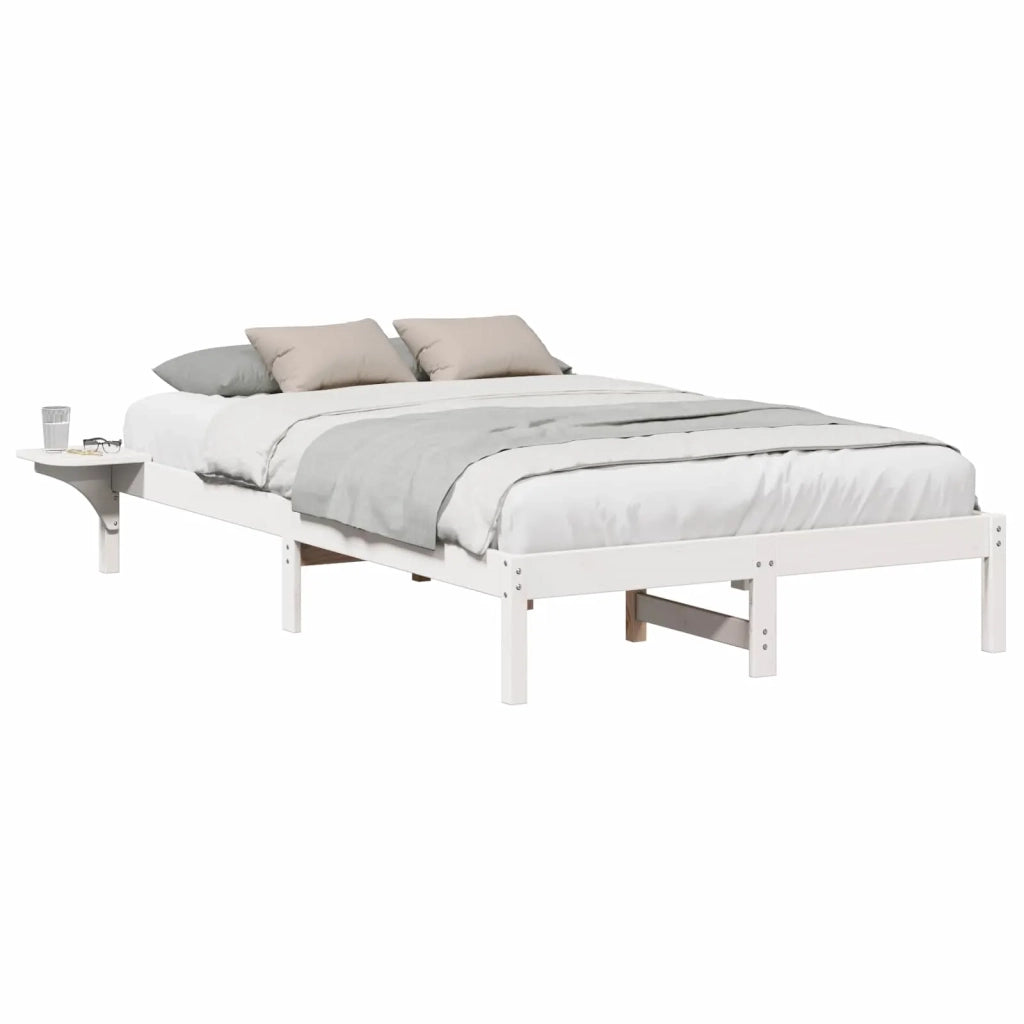 Struttura del letto-Giroletto-Rete del Letto Bianco 120 x 190 cm Pino massello 557764