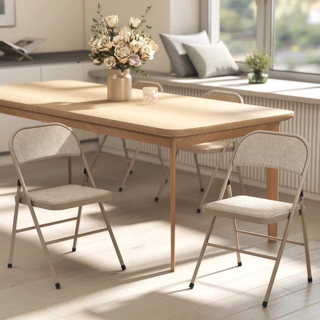 Sedia pieghevole da pranzo ¨C Minimal ¨C 45x46x78 cm beige