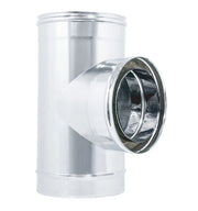 RAC INOX TEE DP  90°  80-130 304L - ZINCO CALABRIA