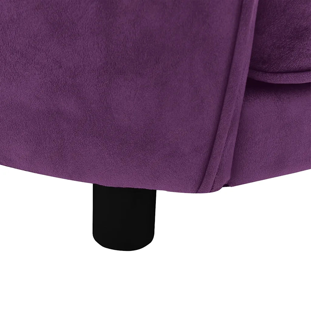 Divano per Cani Borgogna 69x49x40 cm in Peluche 171024