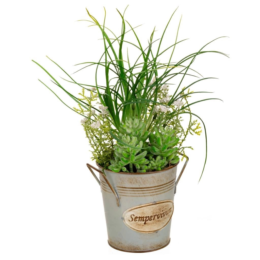 Vaso cactus artificiale 21x21x34h