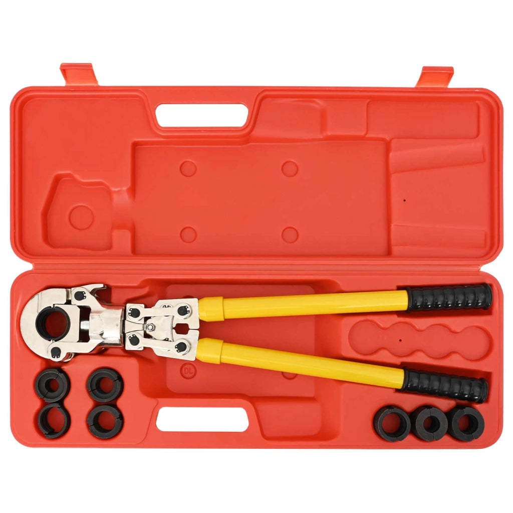 Strumento per crimpatura di tubi idraulici 2 pz Giallo Acciaio 42042665