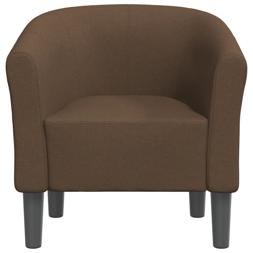 Poltrona Cabriolet Marrone in Tessuto 356428