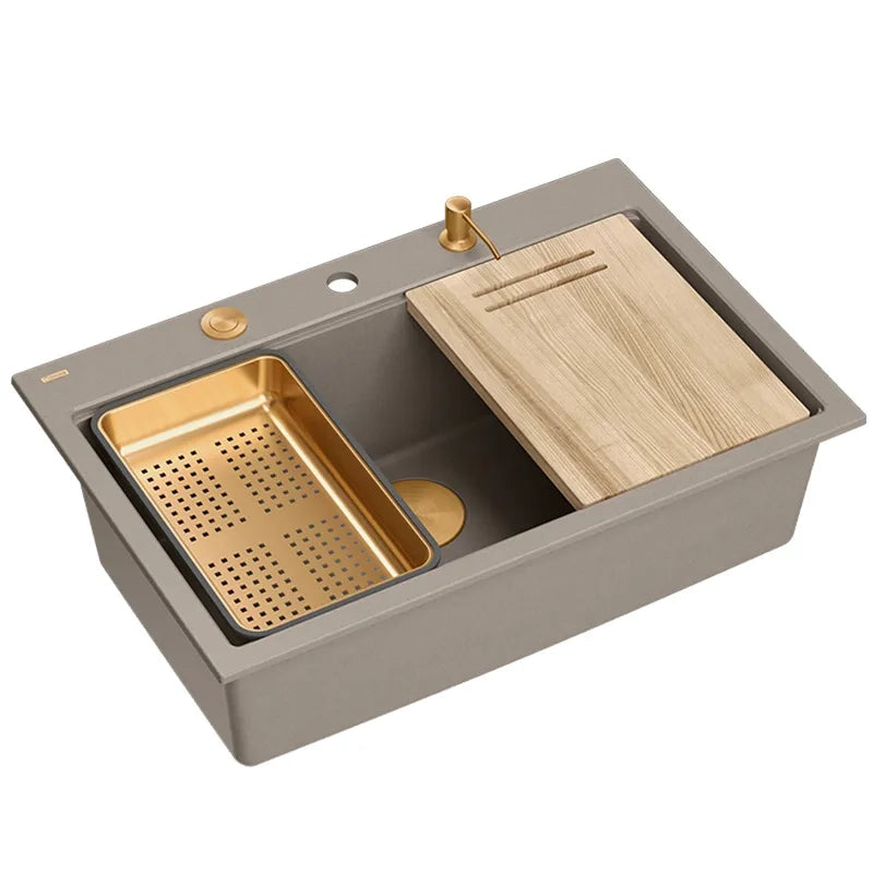 Lavello In Granito Marc 110 Workstation Beige Rame