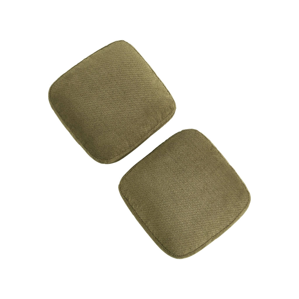 Divano in tessuto chenille, 3 posti, verde kaki