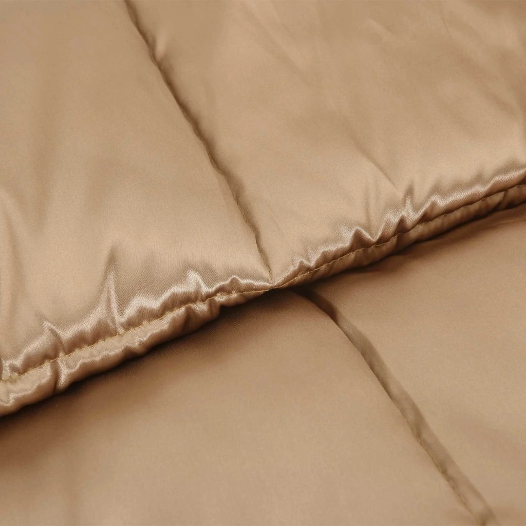 Piumone | Duvet Invernale Oro 200 x 220 cm Satin e Micropile