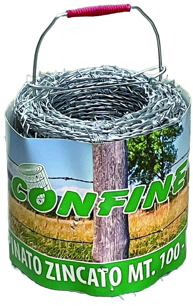 Confine FILO SPINATO ZINCATO mt.200 Ø filo mm.2,2