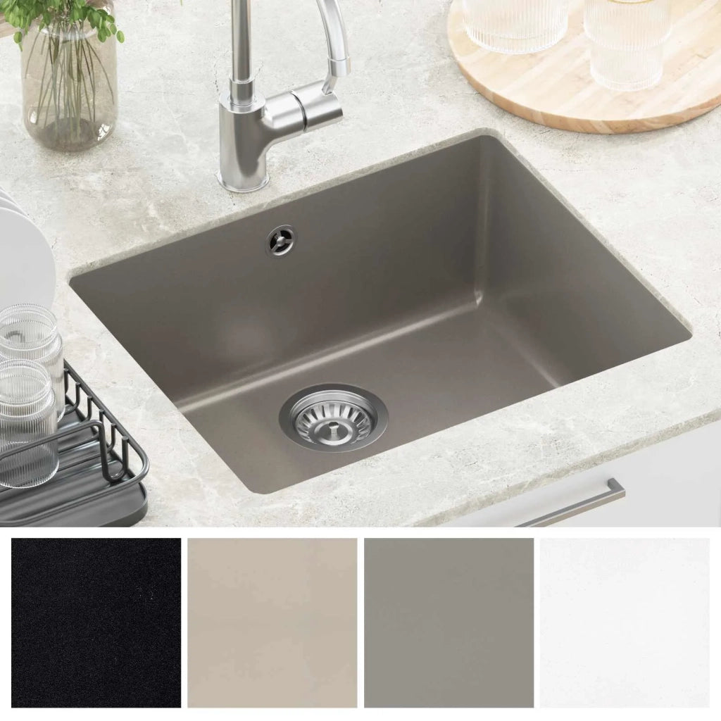 Lavello Grigio 530 x 460 mm 80% Quarzo e 20% Resina 42028425