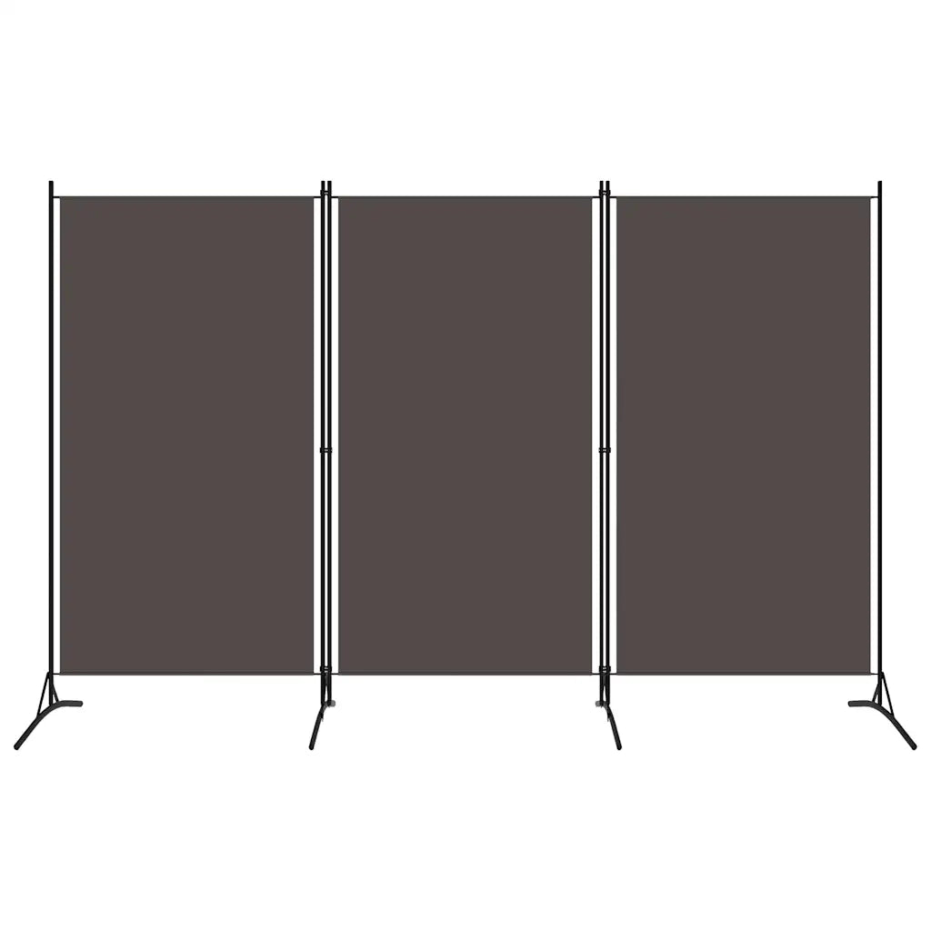 Paravento a 3 Pannelli Antracite 260x180 cm 320733