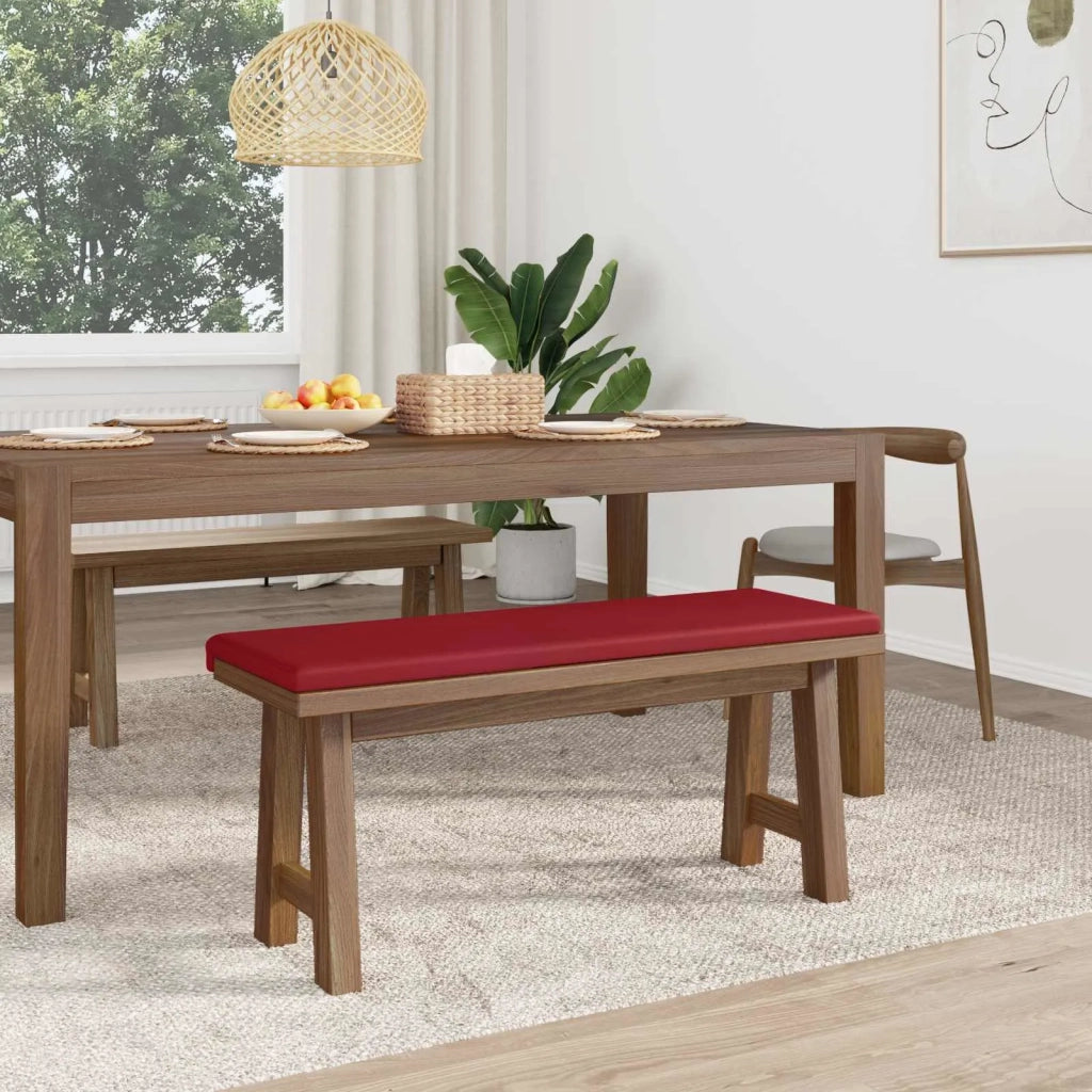 Cuscino per panchina Similpelle Rosso Vino Profondità 35 cm 42043345