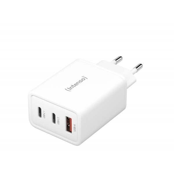 INTENSO ALIMENTATORE FAST 65W 1 ENTRATA USB A + 2 ENTRATE USB C GAN
