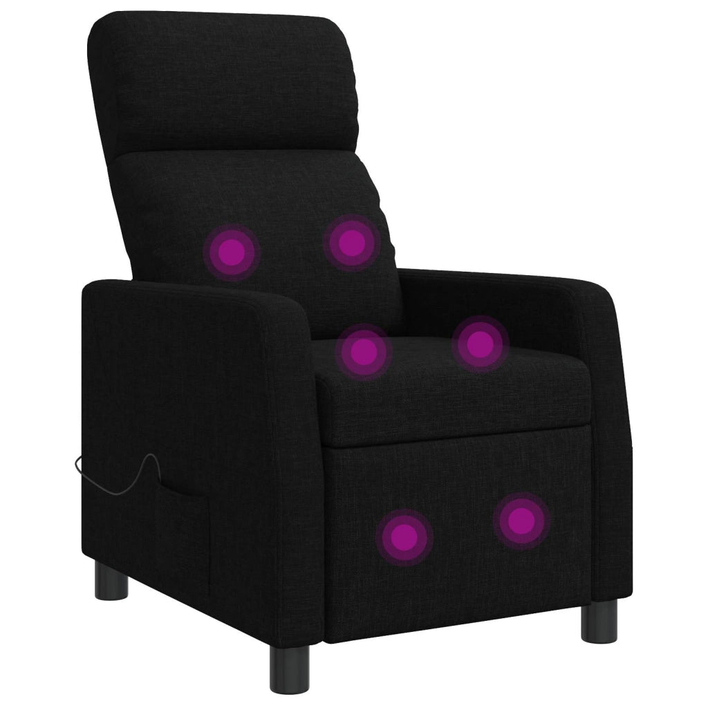 Divano Sedia-Poltrona Massaggiante Nero Tessuto 411770