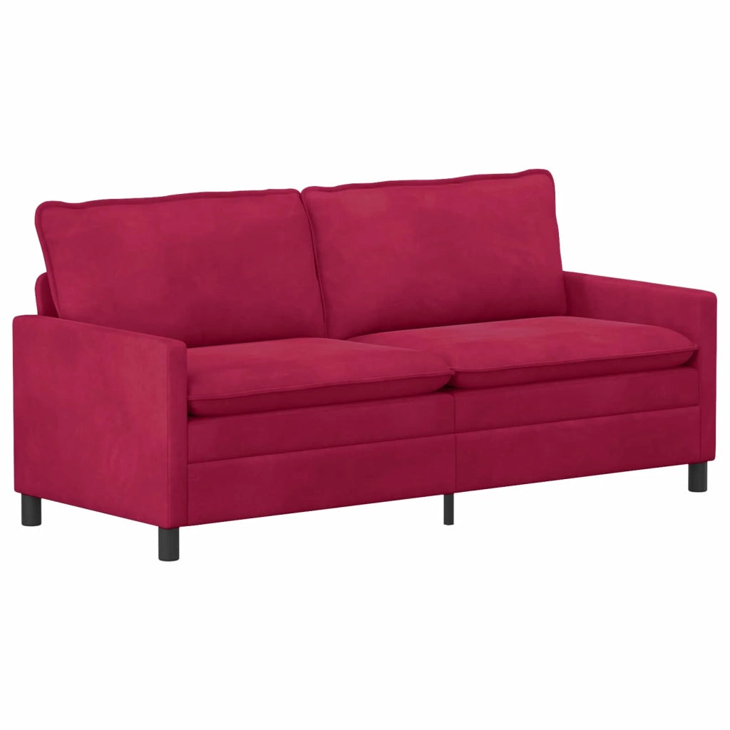 Set di divani 2 pcs Rosso Vino Velluto 3417131