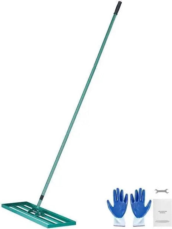 Herramienta de nivelación para césped - Nivellatore per prato - Hark - Nivellatore per prato - 10x48 pollici - con 78 pollici estensione in acciaio - per giardino campo da golf prato fattoria