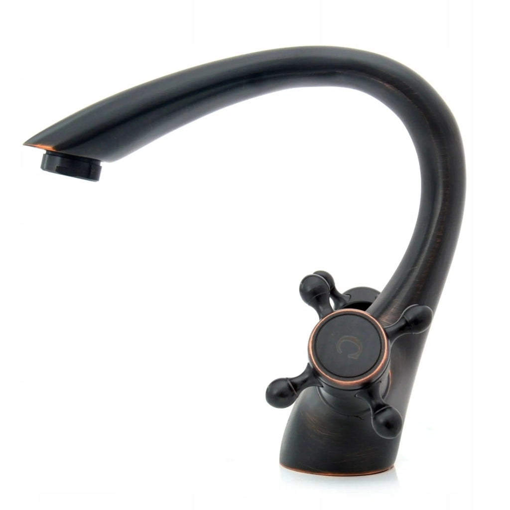 Rubinetto Da Lavabo Rea Retro Old Black