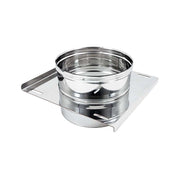 Piastra intermedia da 300mm in acciaio inox mf aisi 304