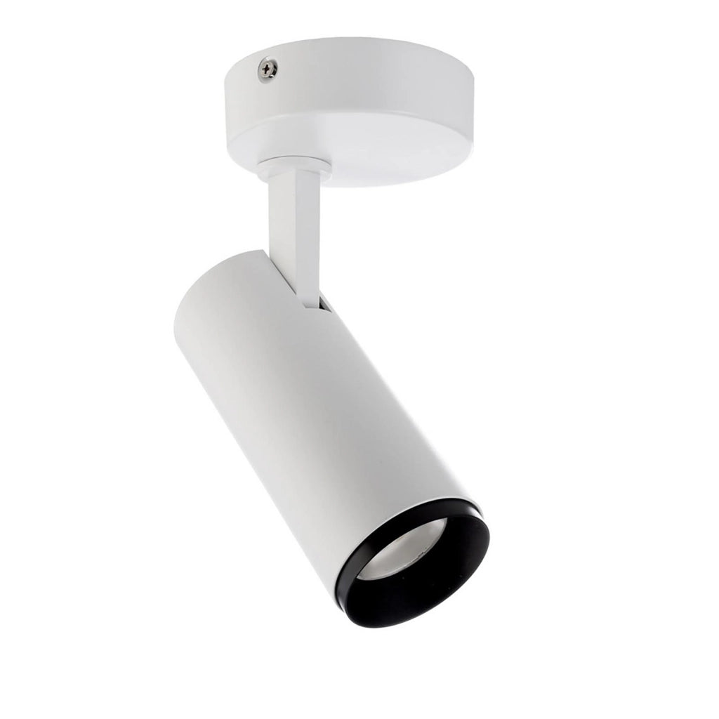 LUCEA TILT Faretto SPOT orientabile soffitto LED 10W dimmerabile plafoniera moderna 2700K luce negozio vetrina RA90 BIANCO