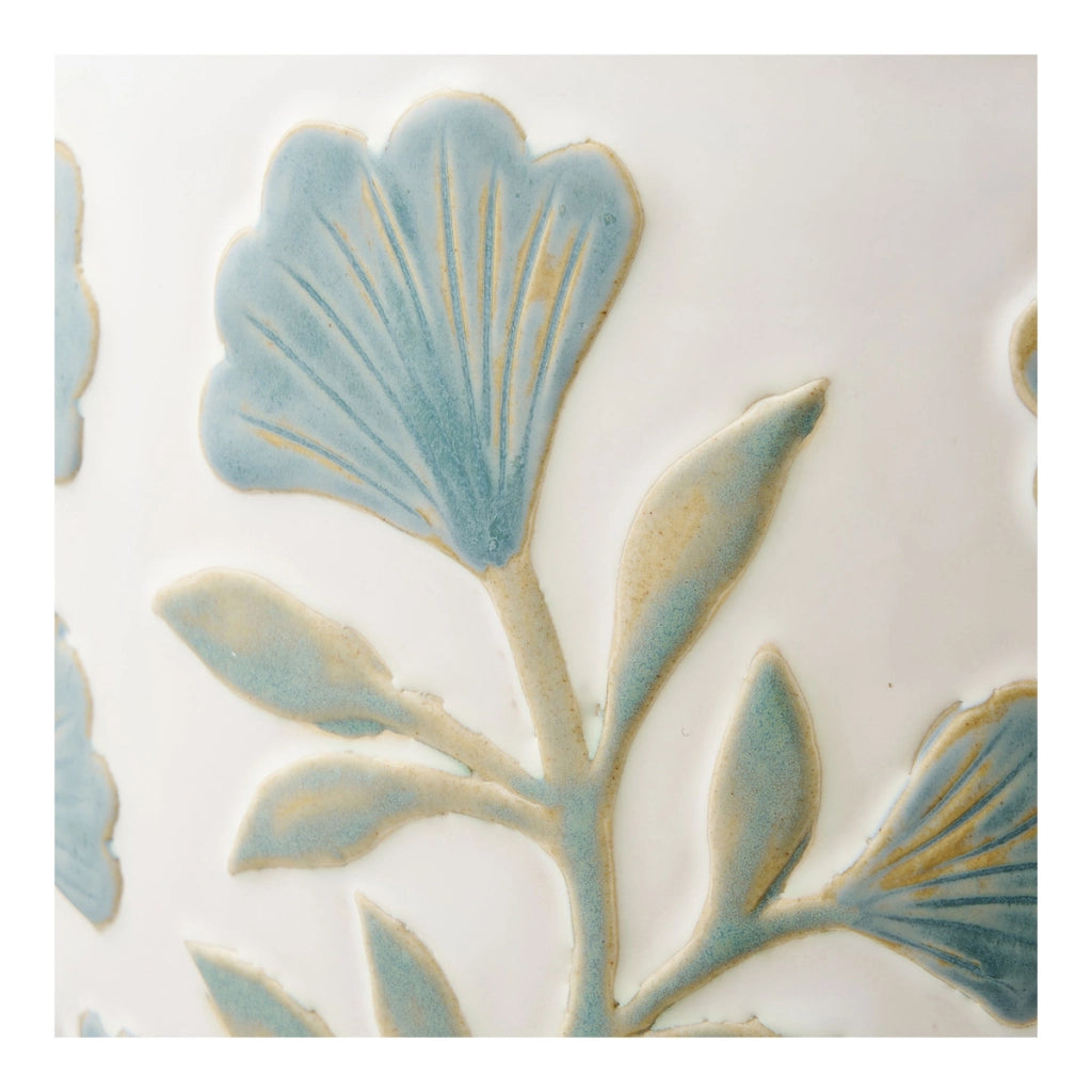 Vaso per Piante Flowerpot, Bianco, Ceramica, 22,5x22,5x17,5 cm