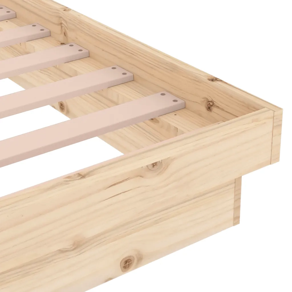 Giroletto-Struttura Letto in Legno Massello 75x190 cm Small Single 853846