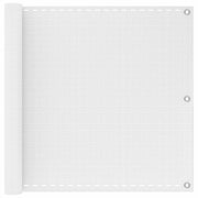 Schermo da balcone-Pannello per balcone Bianco 75 x 800 cm HDPE e alluminio