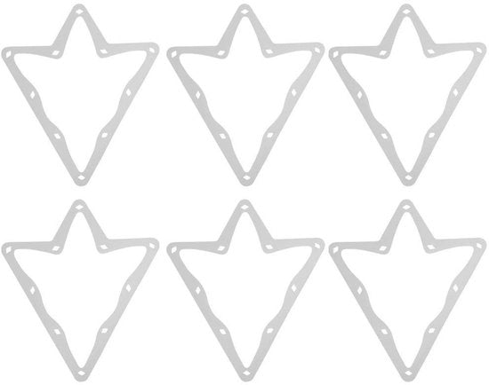 Set di Billar da Gioco Professionale - 6 Pezzi - Materiale Sostenibile - Posizionamento Rapido della Palla - Tavolo Senza Danneggiamenti - Comfortevole Maneggevolezza - Kit di Billar