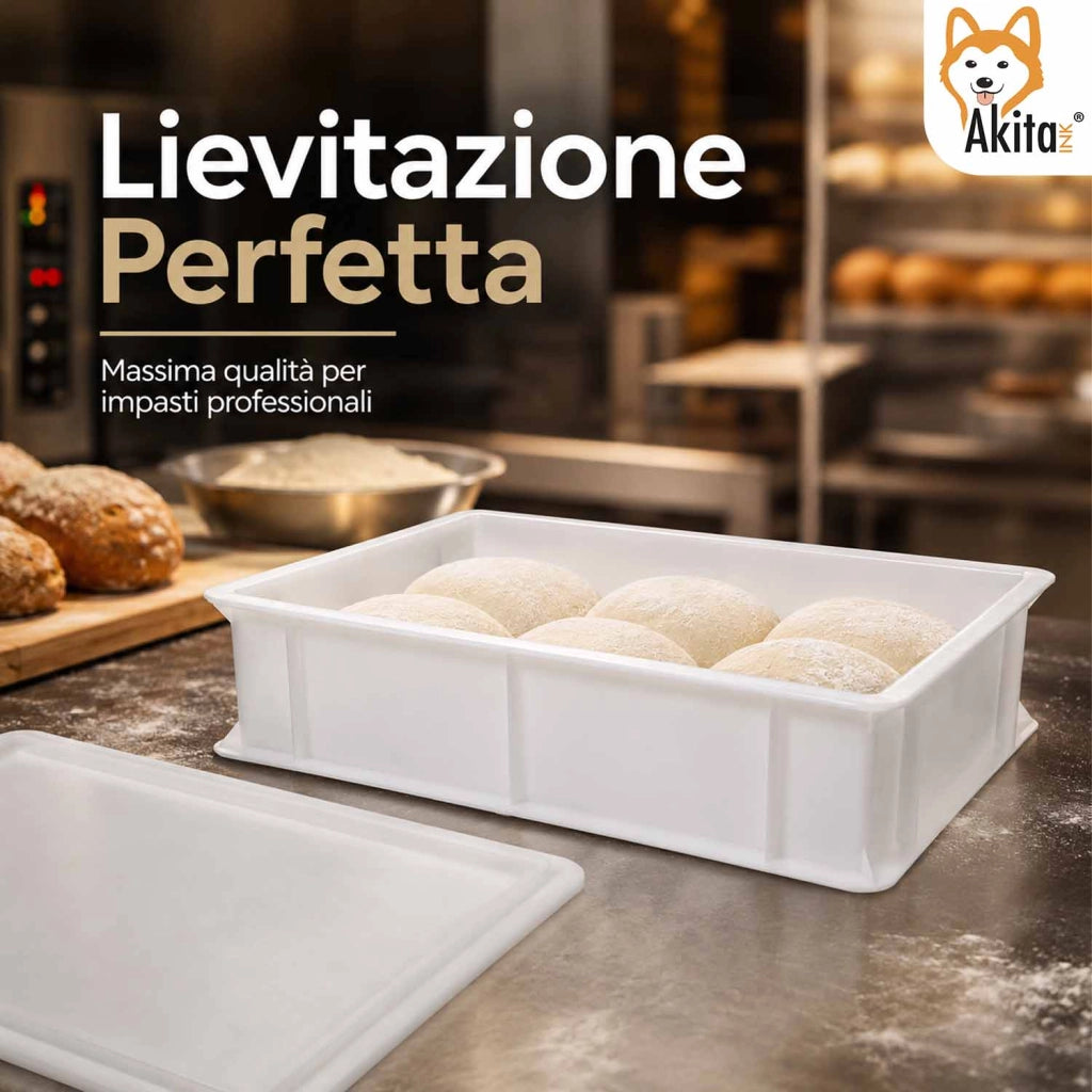 Akitaink Cassetta Lievitazione Pizza Pane Coperchio