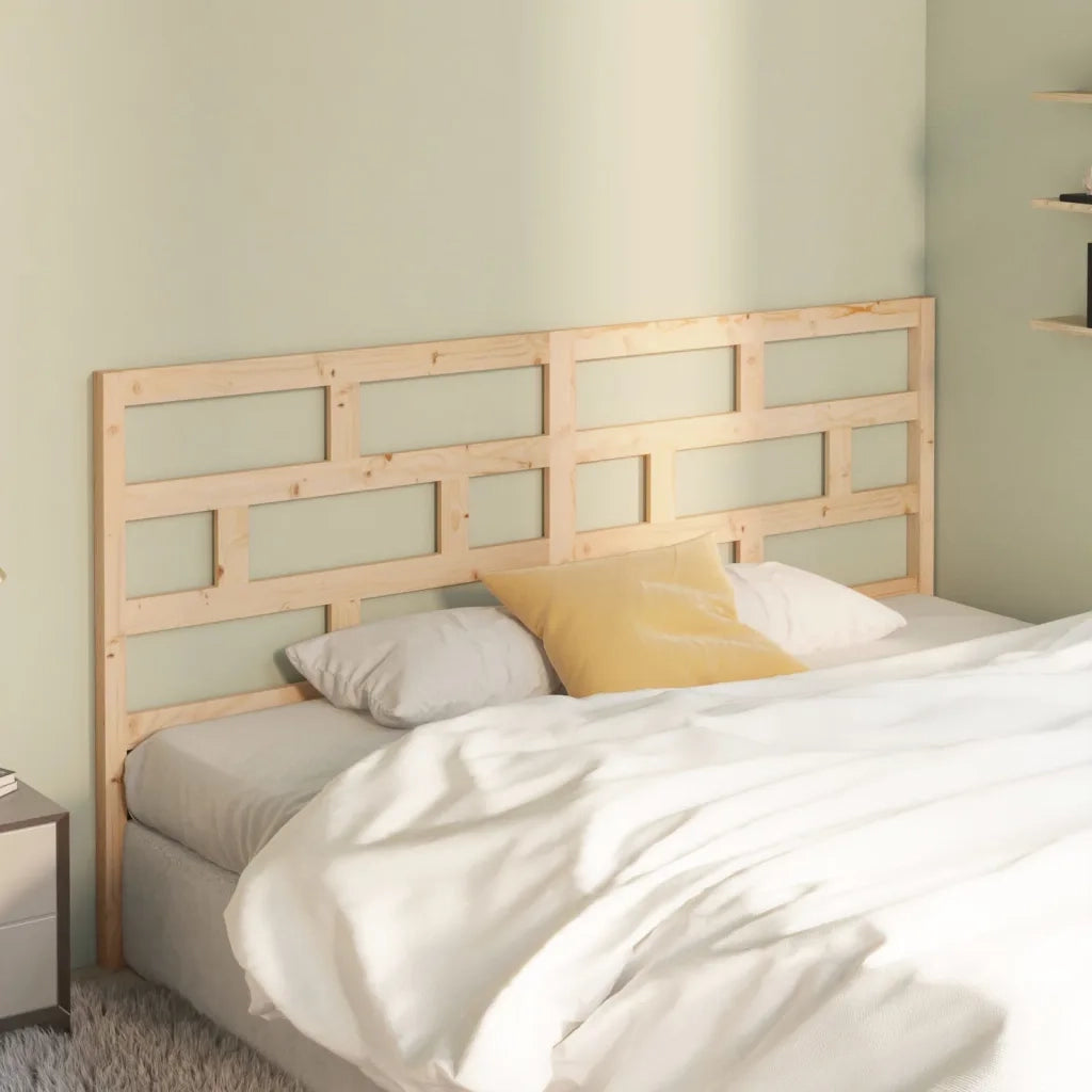 Testiera per Letto-Testata-Testiera Decorativa 206x4x100 cm in Legno Massello di Pino 466462
