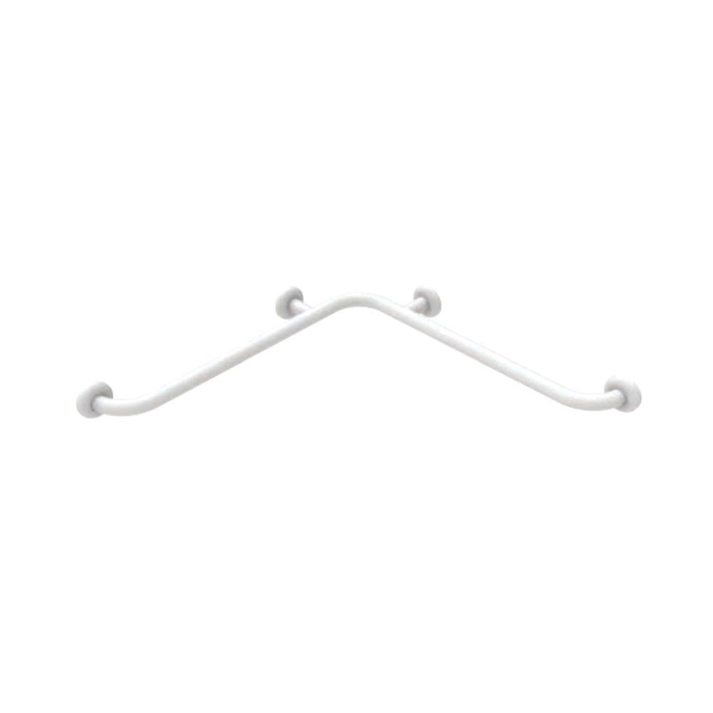 Angolare di sicurezza da cm 70x70 in acciaio rivestito in nylon bianco