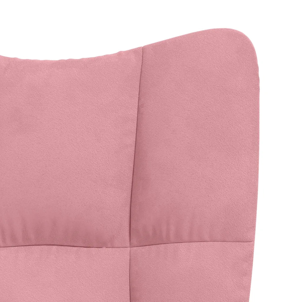 Sedia Relax Rosa in Velluto 328165
