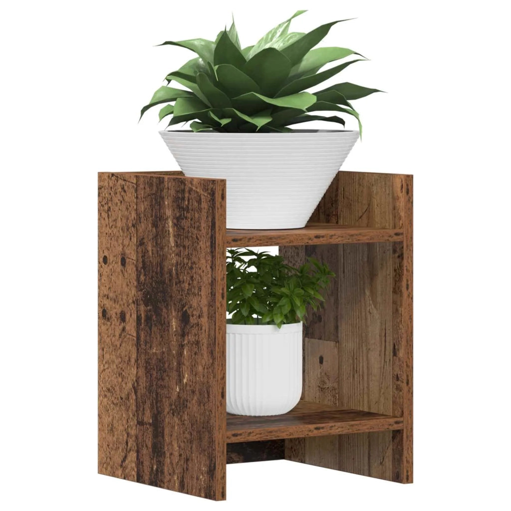 Supporto per piante Legno antico 30 x 30 x 40 cm 899622