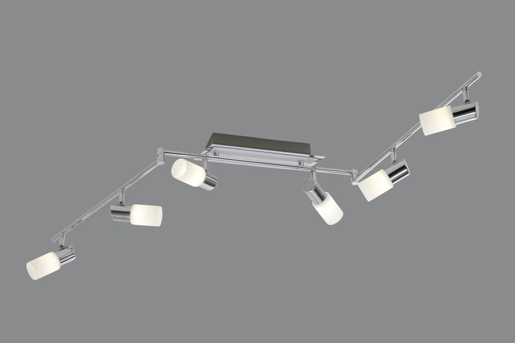 Faretti Barra 6 Spots Led Interno 4 W Interno Moderni Clapton GD Trio