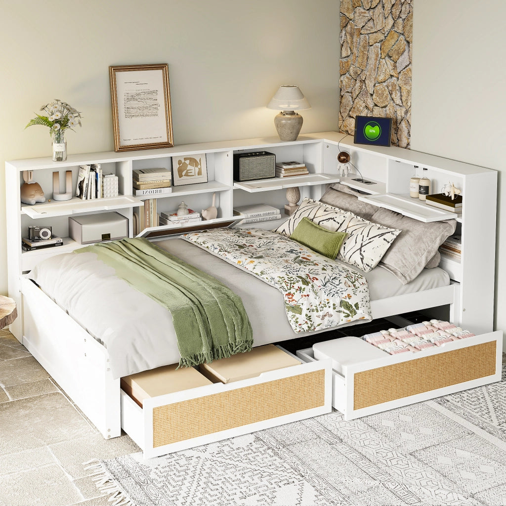 Divano letto multifunzione MDF 140x200 cm