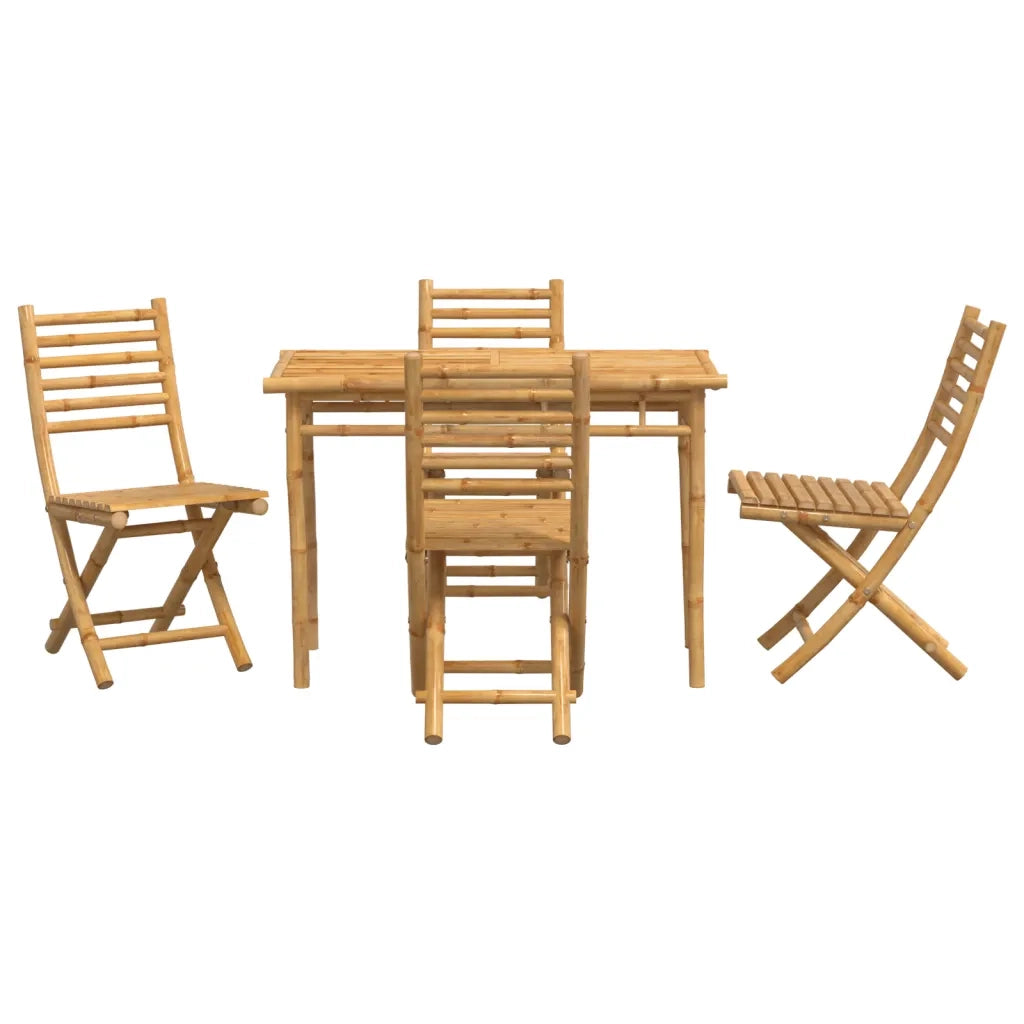 Set da Pranzo da Giardino 5 pz in Bambù