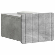 Set di 2 Comodini | Armadio da Notte | Mobiletto da notte a muro con cassetto Grigio Cemento
