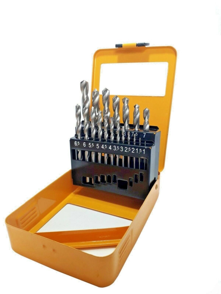 Set 25 punte elicoidali per trapano HSS ferro misure da 1 a 13mm Art. 501003